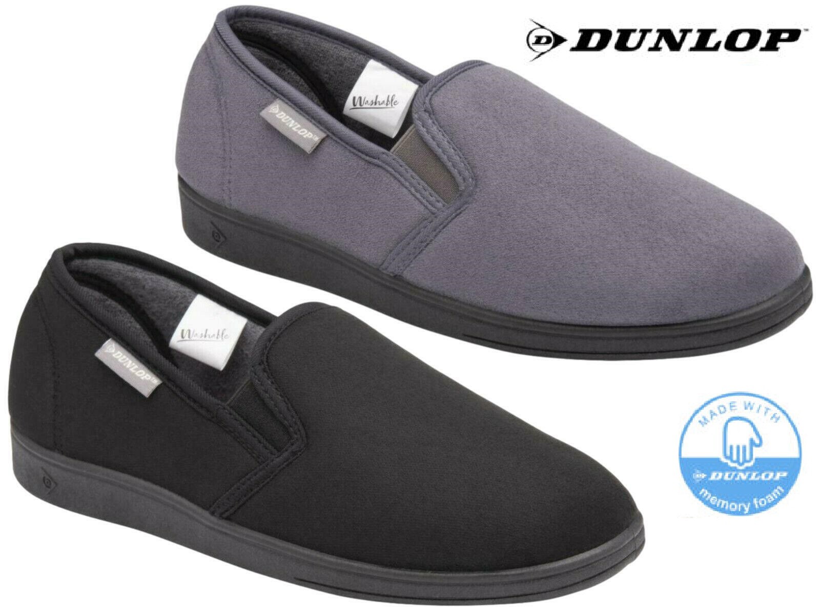 SAOLA Dunlop nuove ciabatte da uomo calde suola esterna slip on invernali morbide taglia UK 7 12
