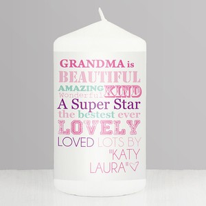 Elle Est Personnalise Bougie Maman Momie Grand Mere Cadeaux Fete Des Meres Anniversaire Ebay