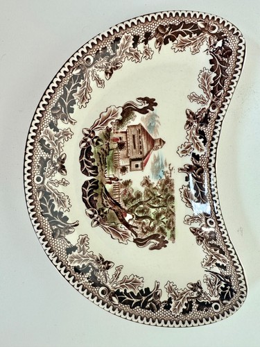 Johnson Brothers Ironstone Dishes (3) Unusual Shape & Pattern - Picture 5 of 9