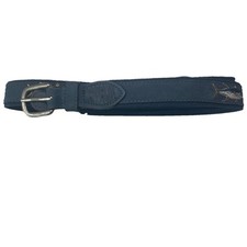 ZEPPELIN Blue Marlin Fish Leather Belt Solid Brass Buckle Made in USA Men’s 42