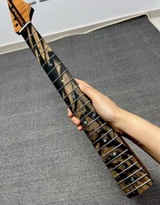 5A Stainless 5piece Ebony 22Fret satin Roasting flame Maple Electric guitar Neck