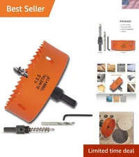 Versatile 4-1/8 Inch Hole Cutter - Perfect for Wood, Metal & Plastic Projects