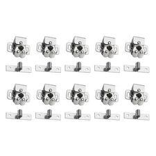 10Pcs Silver Home Door Cabinet Cupboard Furniture Catch Stopper Roller Latch