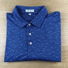 Peter Millar Summer Comfort Golf Polo Shirt Mens XL Cocktail Geo AOP Performance