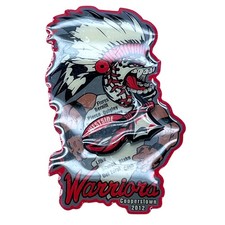 Warriors Cooperstown 2012 Enamel Pin Double Clutch Back Fasteners Red & White