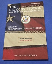 USConstitution, Bill of Rights W/Amendments, Declaration of Independence-Pocket
