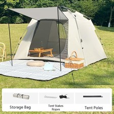 94x94x61" Pop Up Tent, Waterproof Windproof Family Camping, Hiking Cabin Tents