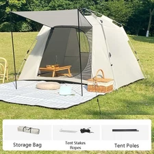 94x94x61" Pop Up Tent, Waterproof Windproof Family Camping, Hiking Cabin Tents