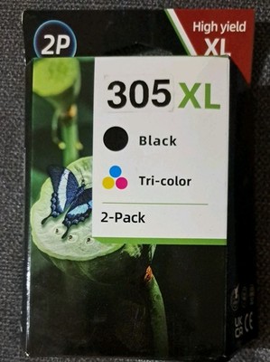 Druckerpatrone 305 XL   Schwarz & Farbe  2X 2er Pack  und  1 X Schwarz  