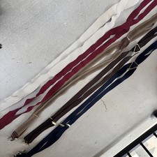Lot Of 5 Vintage Suspenders Men  s