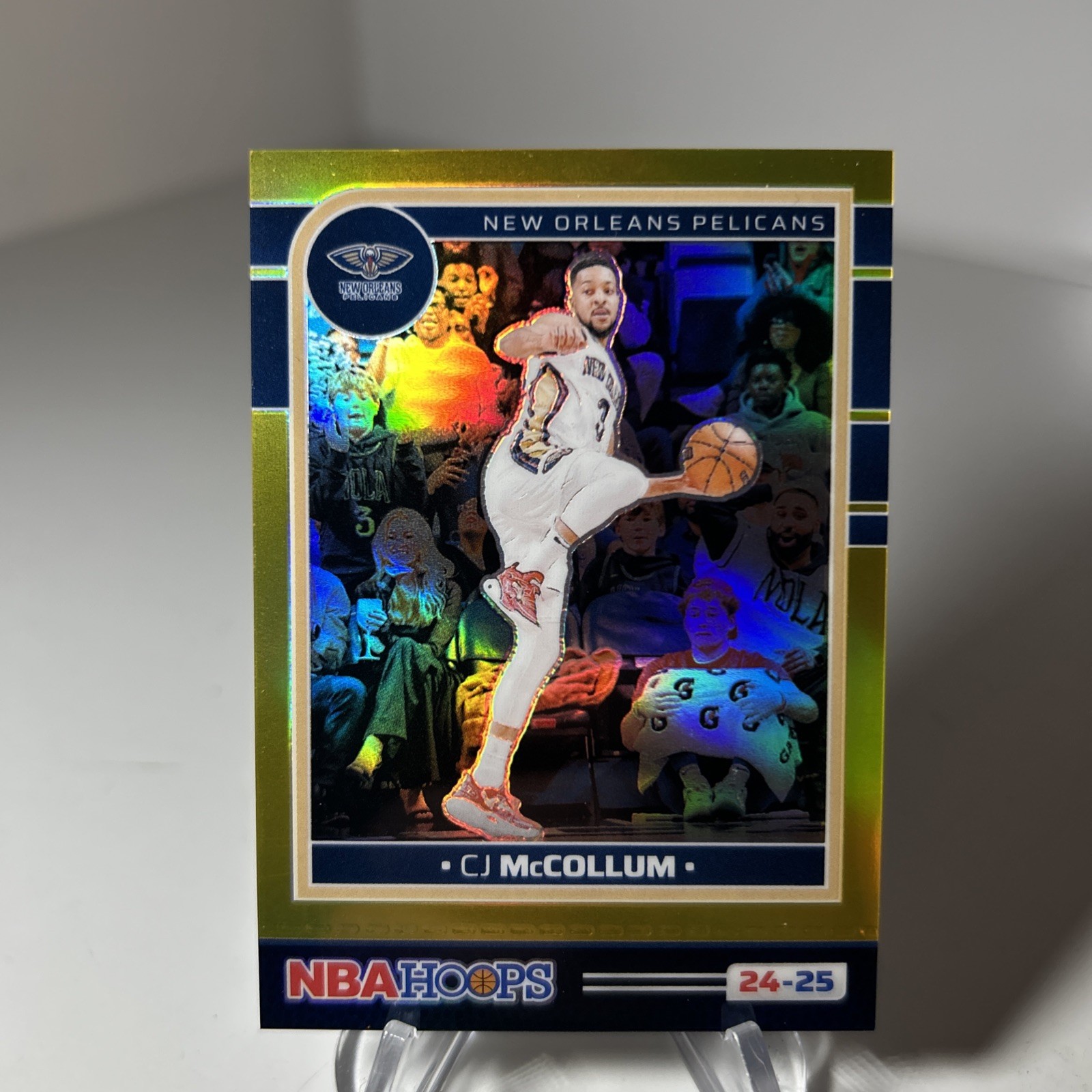 2024-25 Panini NBA Hoops Basketball CJ McCollum #66 GOLD 08/10🔥