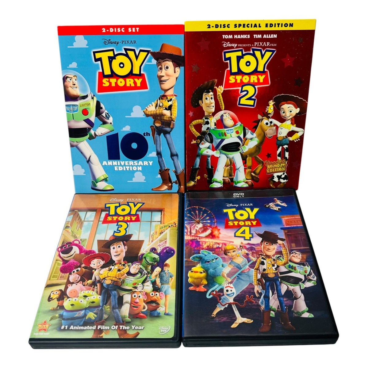 ディズニー トイ・ストーリー 1.2.3.4 DVD Disney PIXAR Toy Story 1, 2, 3, and 4 DVD Lot Disney Pixar Complete Set 2 Disc