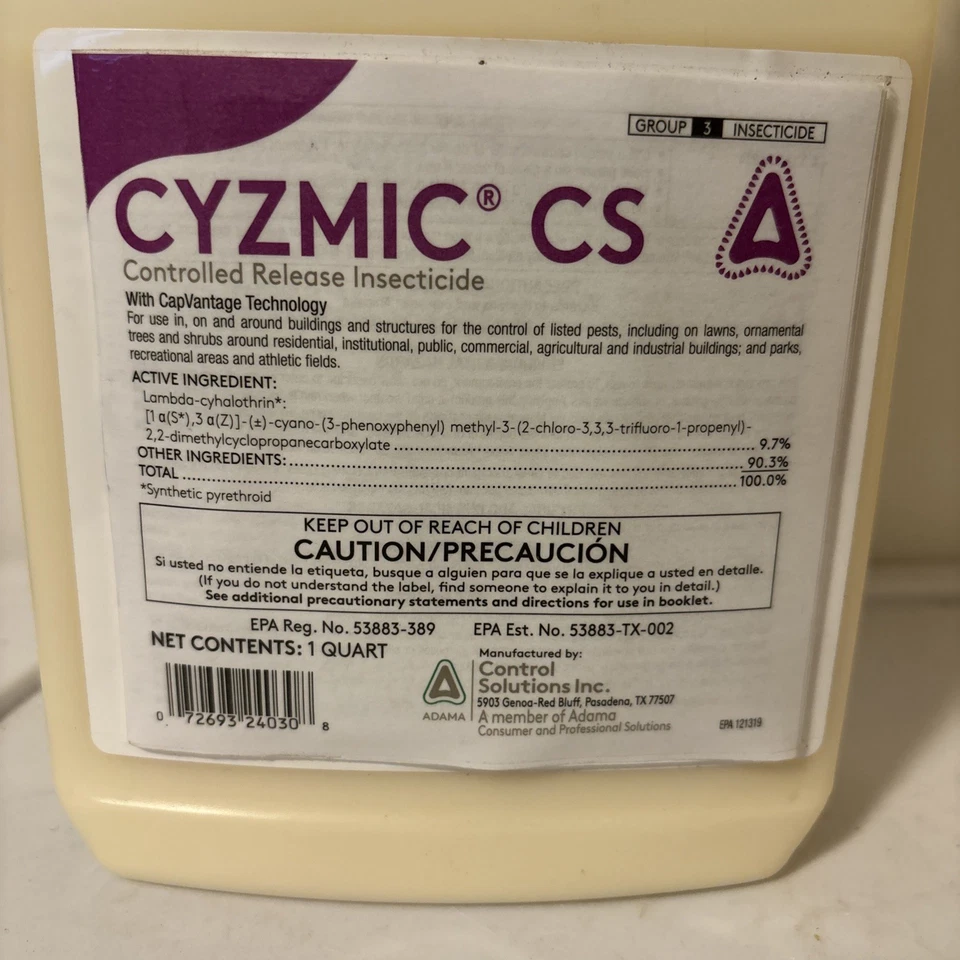 32 oz Cyzmic CS Pest Control Insecticide Generic Demand Bedbugs Fleas Ticks Etc - Image 2 of 2