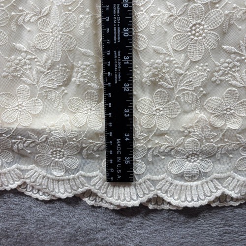 Garnet Hill Lace Tank Dress Cottagecore Fairy Romantic Wedding Ivory Sz 10 E153 - Picture 6 of 10
