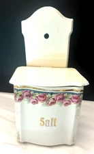 Antique porcelain Wall Hanging salt cellar