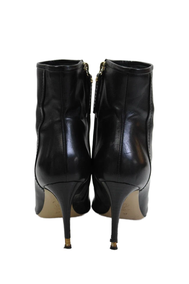 Botas al tobillo M.Gemi para mujer punta lateral con cremallera negras talla 37 EUR Foto 3 de 4