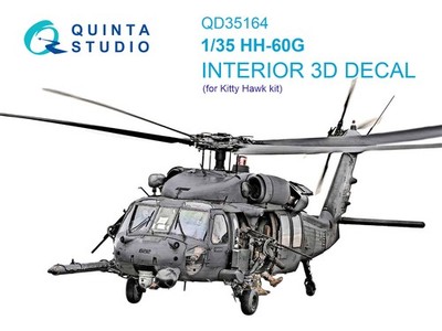 Quinta Studio 1/35 HH-60G Pave Hawk 3D-gedrucktes & farbiges Interieur...