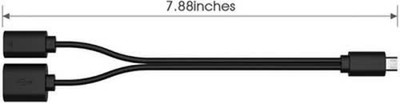 Rii USB Adapter Kabel Micro USB Host OTG Cable 20cm Kompatibel mit MacBook