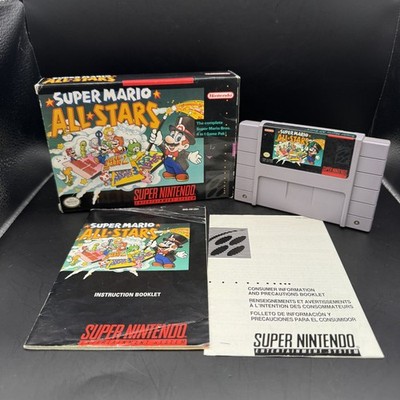 Suiper Mario All-Stars (Super Nintendo SNES, 1993) COMPLETE IN BOX (CIB) Tested!