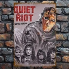 Vintage Quiet Riot Tin Metal Signs Home Décor Heavy Metal Poster, Waterproof & D