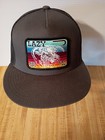 Lazy Elev 932 Snapback Mesh Back Trucker Hat Black One Size Yupoong — photo 1