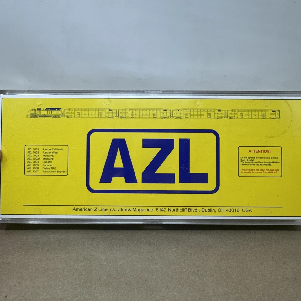 Z scale American Z Line AZL 7003F F59PHI 866 & Bombardier Cars Metrolink Set - Изображение 4 из 4