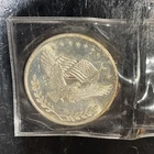 1 Troy Ounce .999 Fine Silver Round Eagle & Flag Design