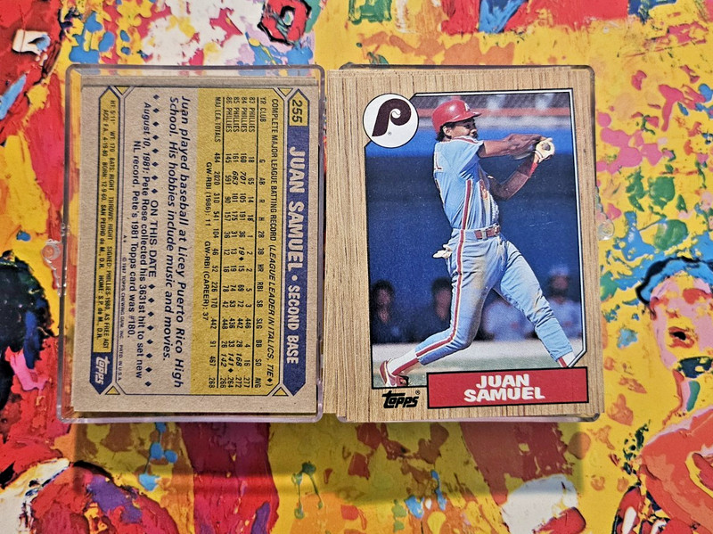 1987 Topps baseball #255 Juan Samuel lot of (100) cards