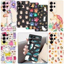 Colorful Animal Silicone Cover For Samsung Galaxy S24 FE S25 A15 A36 Phone Case