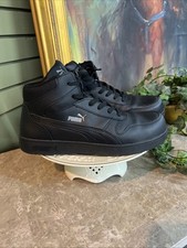 PUMA Safety Men's Frontcourt Mid Composite Toe Work Boot Black On Black - 11.5
