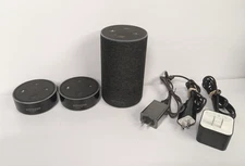 Lot of 3 Amazon Echo Devices (XC56PY, RS03QR) - All Tested, Fully Functional! #1