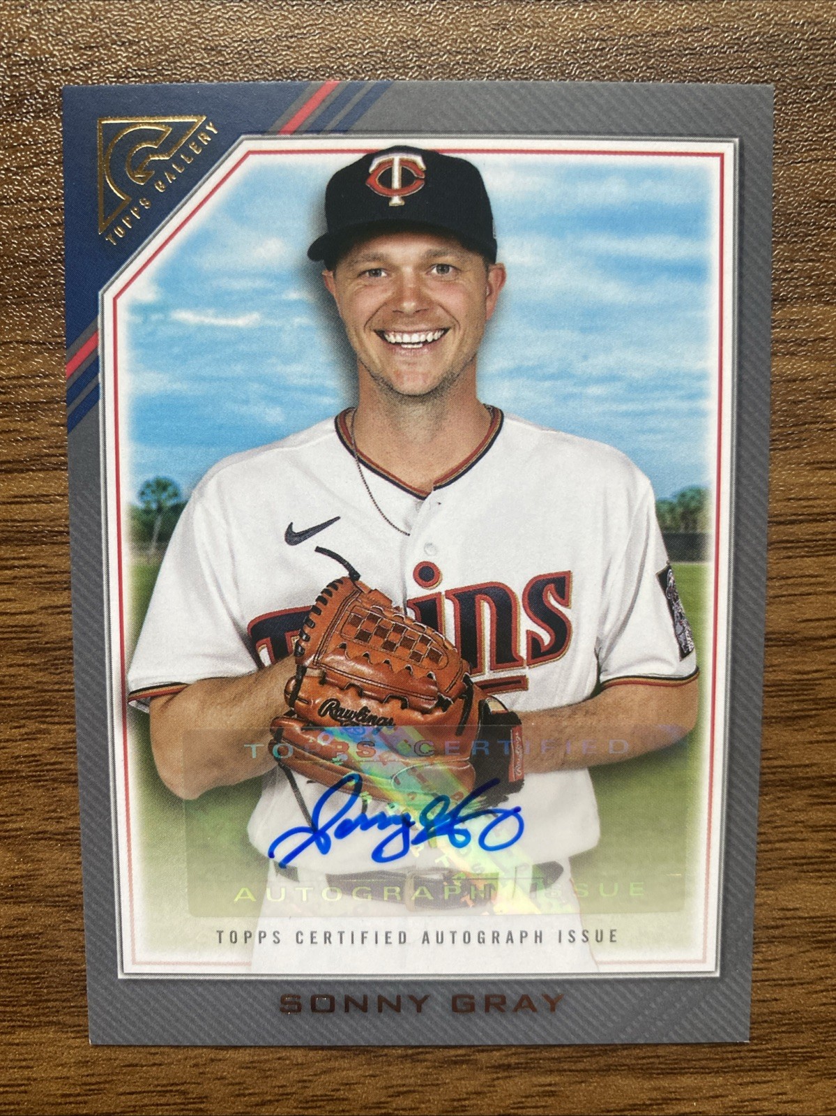 Sonny Gray #VA-SG Baseball Cards 2022 Topps Gallery Veteran Autographs trading card — raw and PSA graded price guide