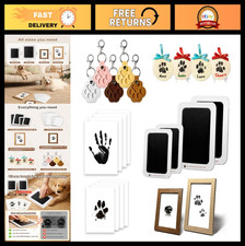 Inkless Paw Print Kit for Pets - Dog  Cat Nose Print, Memorial Frames, Keychain