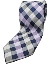 CROFT  BARROW Silk Blend Tie Men's Purple Navy Blue Gray Necktie NEW