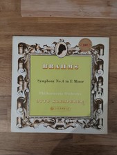 SAX 2350 ED1 Brahms Symphony no. 4 Klemperer Columbia 1st B/S Stereo EX