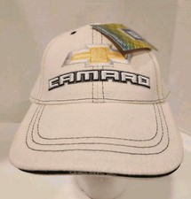 Chevrolet Camaro Hat Embroidered Logo Adj Back Off White New Excellent Cond