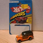 1979 Vintage Hot Wheels Woody Wagon 40's Hi-Racker Orange backer card Hong Kong