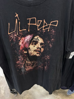 #ad EUC rare Lil Peep T Shirt Rap Hip Hop Concert Tour SZ M $15.00