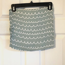 Comfy Cubs Swaddle Blanket Green Doodle Waves Bamboo Rayon/Muslin Cotton 47x47