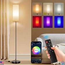 FRIDEKO HOME Modern Corner Floor Lamp - Dimmable LED, 3 Color Temps, Remote 