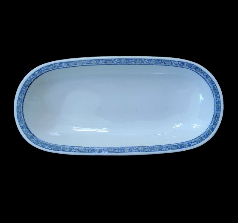RARE ANTIQUE THE ROOSEVELT HOTEL NEW YORK RELISH DISH RESTAURANT WARE  SCAMMELL