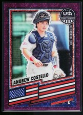 2026 Panini Stars & Stripes Purple Disco /99 Card #32 Andrew Costello
