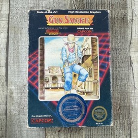 Gun.Smoke (Nintendo NES) Game Box Styrofoam Tested Working No Manual
