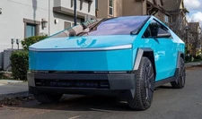 Cybertruck DIY PreCut Paint Protection Film Vinyl Wrap PET Color PPF Miami Blue