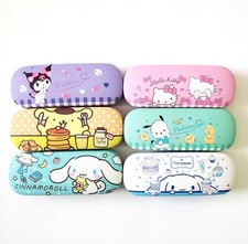 Sanrio Hello Kitty Kuromi Cinnamoroll Pochacco Cute Clamshell Hard Glasses Case