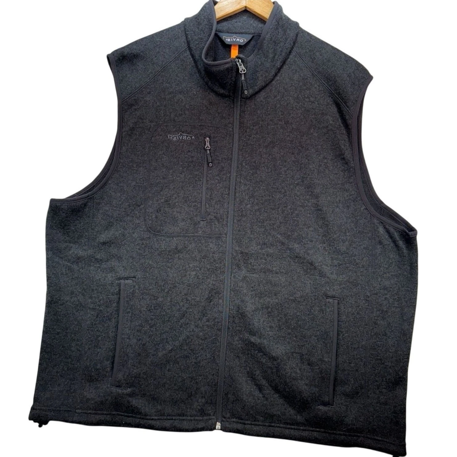 Orvis Mens Outdoor Utility Hiking Chore Knit Full Zip Vest XXL Dark Gray
Opens in a new window or ta