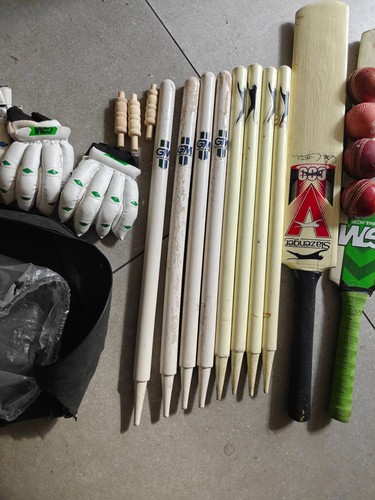 Used cricket equipment incl Slazenger and GM duelist bats Size 4 and 5 - Picture 9 of 12