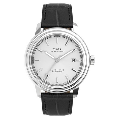 Timex TW2Y22900 Waterbury Metropolitan Automatic 41 mm Lederarmband   Herrenuhr