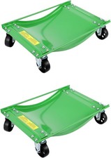 2PC Vehicle Moving Dollies, Heavy Duty Steel, 5000 lbs Set, Wheel Roller Skates