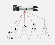 Adjustable Camera Tripod Stand and Phone Holder for Smartphone Iphone Samsung
